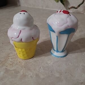 Retro Ice Cream Salt and Pepper Shakers